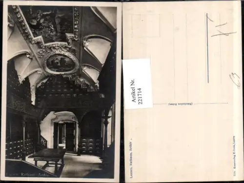 221714,Luzern Rathaus Archiv Innenansicht pub E. Goetz 2776