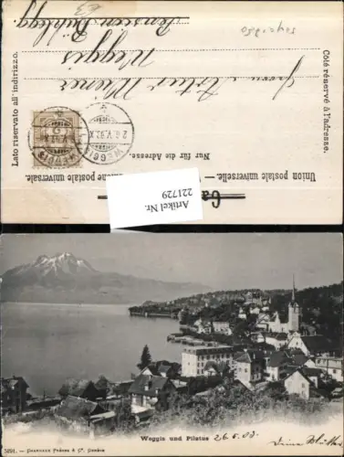 221729,Weggis Totale u. Pilatus Kt Luzern