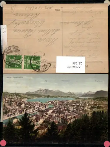 221756,Luzern Totale m. Rigi Vitznauerstock u. Bürgenstock