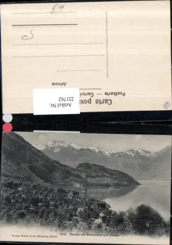 221762,Vitznau Totale m. Schwalmis u. Brisen Kt Luzern