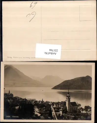 221766,Vitznau Teilansicht Hotel Kreuz Kt Luzern
