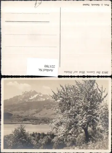 221780,Blick auf Pilatus Partie b. Luzern Kt Luzern