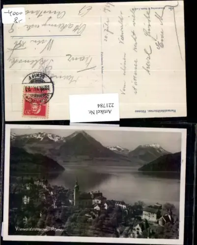 221784,Vierwaldstättersee See Vitznau Totale pub E. Goetz 1130 Kt Luzern