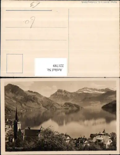 221789,Weggis Teilansicht Kt Luzern