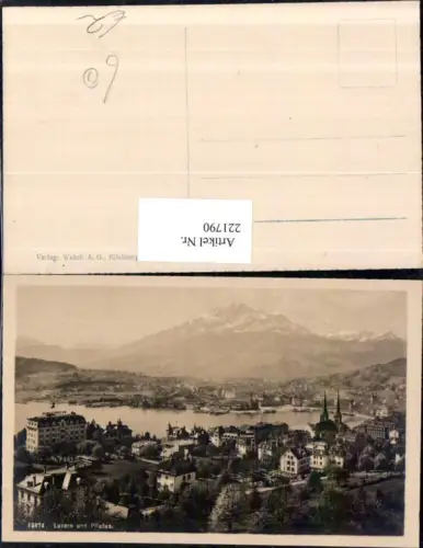 221790,Luzern Totale u. Pilatus