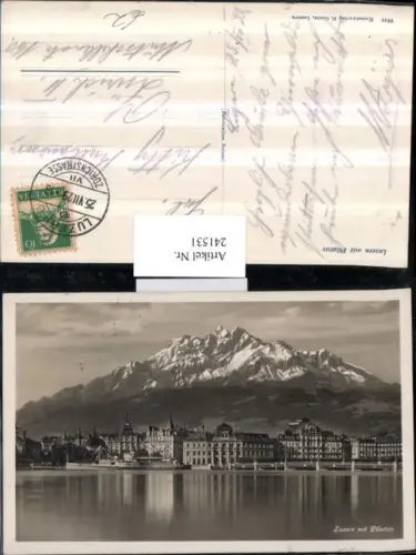 241531,Luzern Teilansicht m. Pilatus