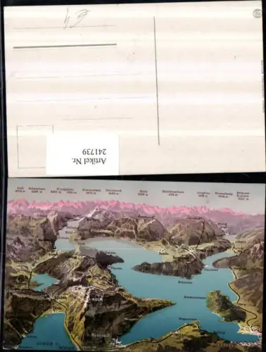 241739,Luzern u. Umgebung aus d. Vogelschau Küssnacht Stans Weggis Meggen Vitznau