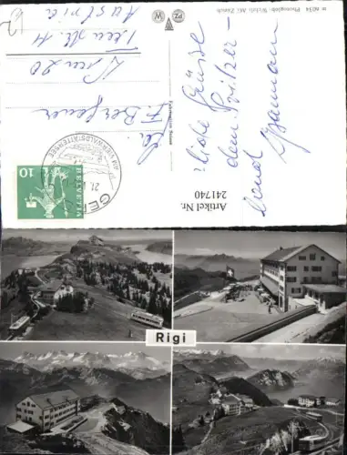 241740,Rigi Hotel Bergbahn Mehrbildkarte Kt Luzern