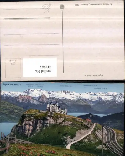 241743,Rigi-Kulm m. Glärnisch Faulen Ortstock pub E. Goetz 5176 Kt Luzern