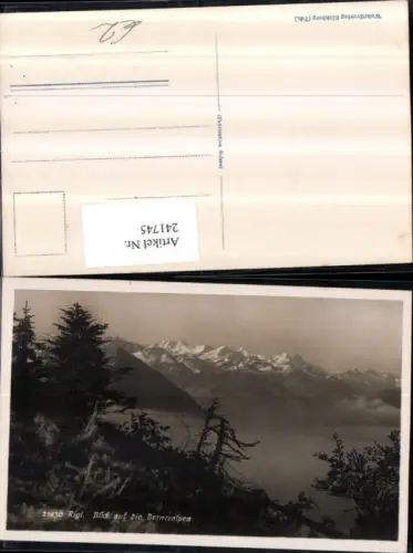 241745,Rigi Blick auf d. Berneralpen Alpen Kt Luzern