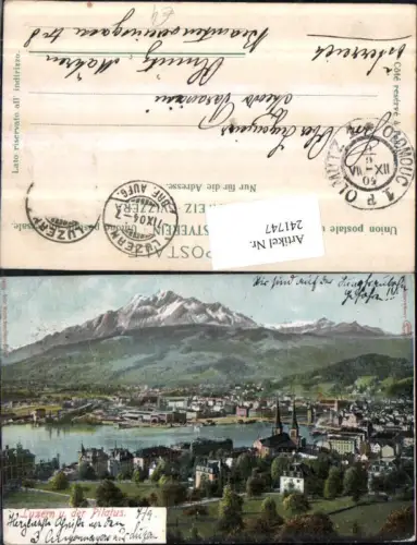 241747,Luzern Totale und d. Pilatus