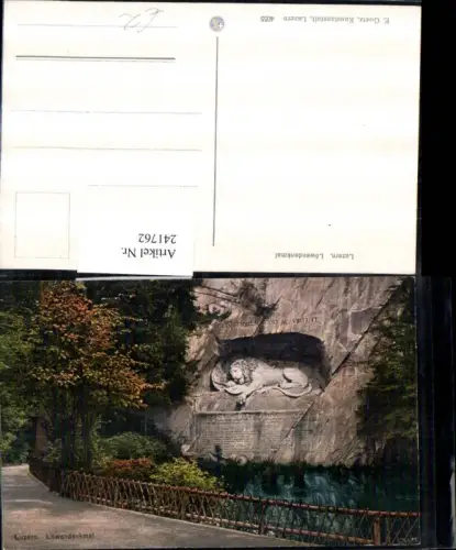 241762,Luzern Löwendenkmal Denkmal pub E. Goetz 4055
