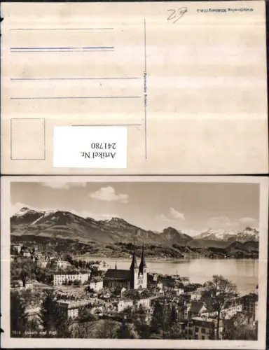 241780,Luzern Teilansicht und Rigi