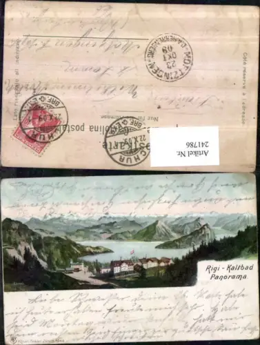 241786,Rigi Kaltbad Panorama pub Künzli-Tobier Zürich 1040 Kt Luzern