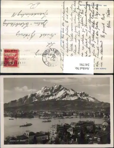 241791,Luzern Totale m. Pilatus pub E. Goetz 2890