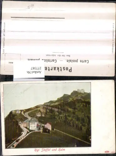 277387,Rigi Staffel und Kulm Kt Luzern