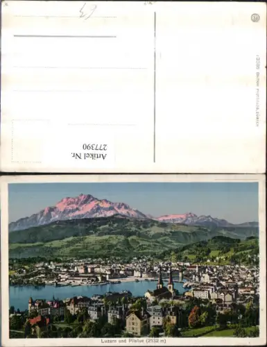 277390,Luzern Totale und Pilatus Bergkulisse