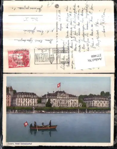 277400,Luzern Hotel Schweizerhof Ruderboot