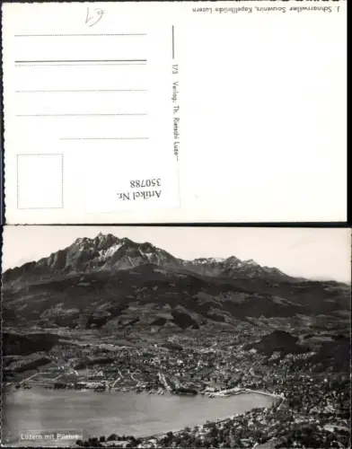 350788,Luzern Totale m. Pilatus Bergkulisse