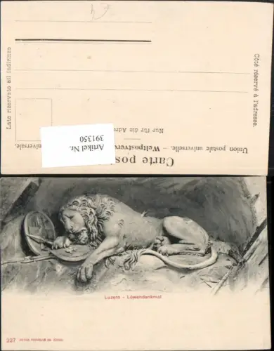 391350,Luzern Löwendenkmal Löwe