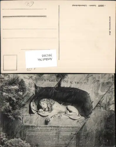 391395,Luzern Löwendenkmal Löwe