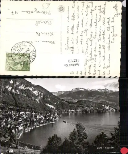 412770,Vitznau Totale Bergkulisse Kt Luzern