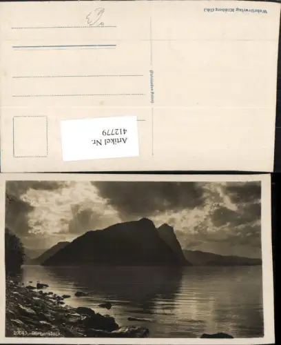 412779,Bürgenstock b. Weggis Partie See Bergkulisse Kt Luzern