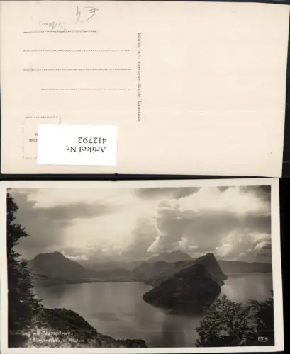 412792,Stanserhorn Bürgenstock u. Pilatus See Bergkulisse Kt Luzern