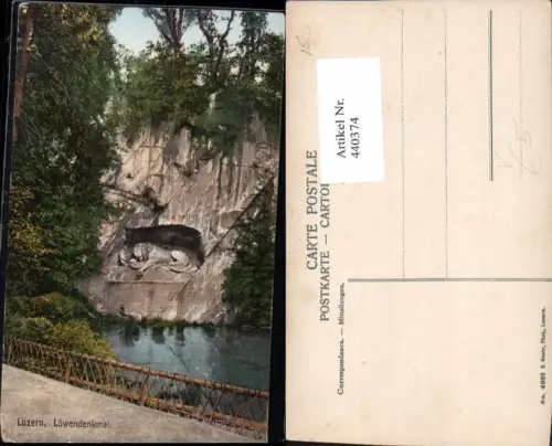 440374,Luzern Löwendenkmal pub E. Goetz 4038
