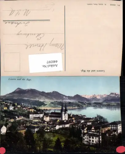 440397,Luzern Teilansicht m. Rigi Bergkulisse Kt Luzern pub E. Goetz 4502