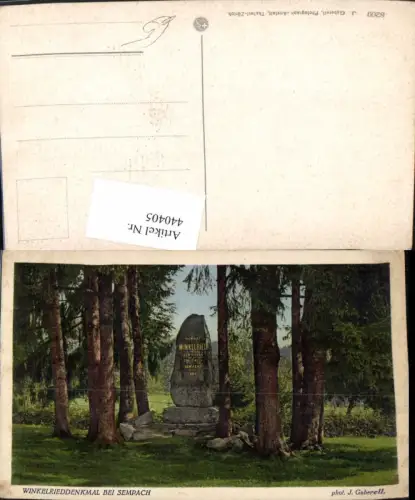 440405,Winkelrieddenkmal Denkmal b. Sempach Kt Luzern