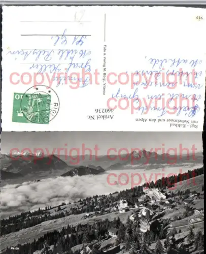 460236,Rigi-Kaltbad b. Weggis Nebelmeer Bergkulisse Kt Luzern
