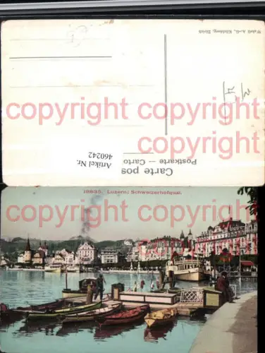 460242,Luzern Schweizerhofquai Dampfer Boote