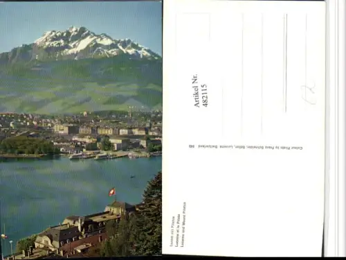 482115,Luzern Teilansicht m. Pilatus Bergkulisse