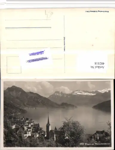 482118,Weggis am Vierwaldstättersee Totale Bergkulisse Kt Luzern