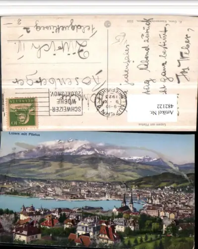 482122,Luzern Totale m. Pilatus Bergkulisse pub E. Goetz 5320
