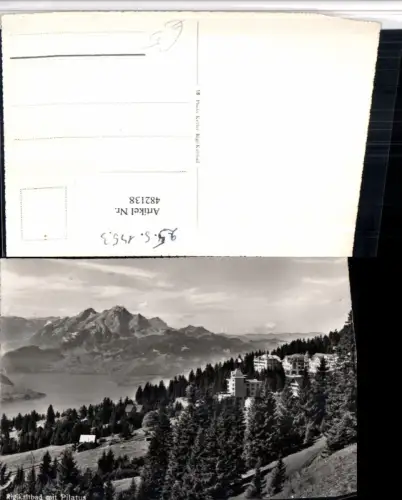482138,Rigi Kaltbad b. Weggis m. Pilatus Bergkulisse Kt Luzern