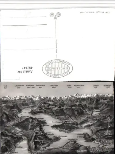 482147,Luzern Totale Vogelschau Bergkulisse