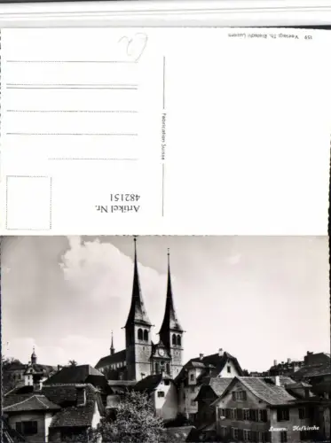 482151,Luzern Teilansicht Hofkirche Kirche