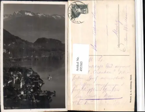 495585,Vitznau Totale See Bergkulisse Kt Luzern