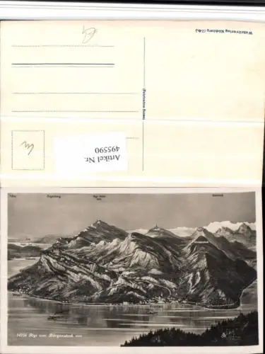 495590,Rigi vom Bürgenstock Vitznau Weggis Bergkulisse Kt Luzern