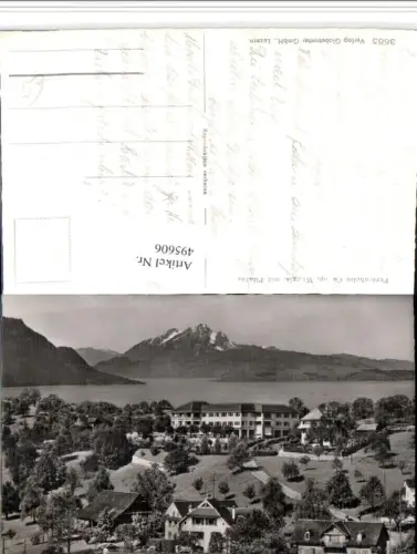 495606,Weggis Ferienheim m. Pilatus Bergkulisse Kt Luzern