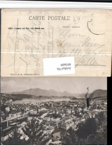 495609,Luzern Totale vom Glütsch Bergkulisse