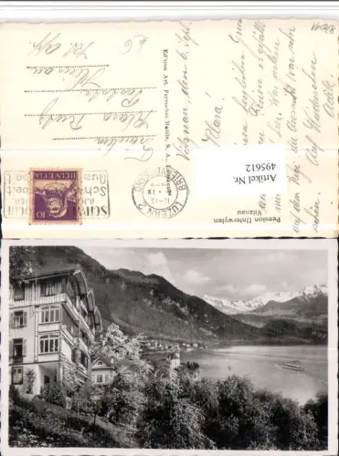 495612,Vitznau Pension Unterwylen Bergkulisse Kt Luzern