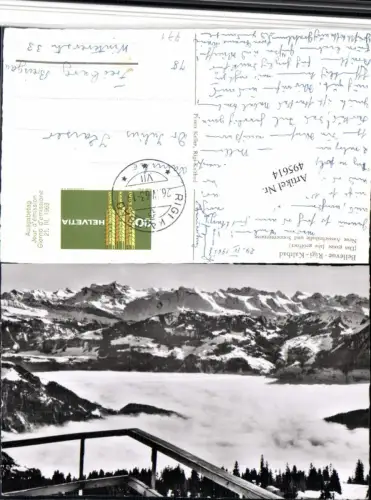 495614,Bellevue Rigi Kaltbad b. Weggis Nebelmeer Bergkulisse Kt Luzern