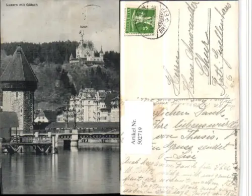 502719,Luzern Wasserturm Brücke m. Gütsch pub W. Zimmermann 2167