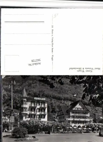 502728,Weggis Hotel Victoria u. Schweizerhof Kt Luzern