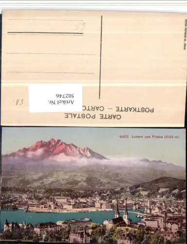 502746,Luzern Totale m. Pilatus Bergkulisse
