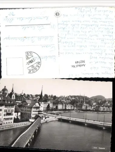 502749,Luzern Teilansicht Brücken