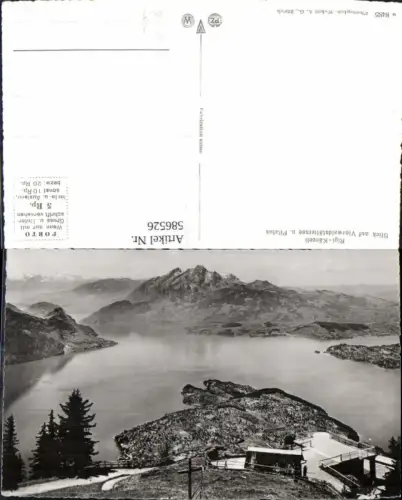 586526,Foto Ak Weggis Rigi Känzeli Blick a. Vierwaldstättersee u. Pilatus Switzerland